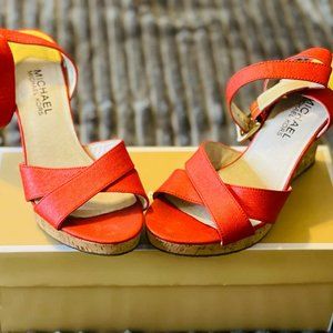 MK mandarin orange cork wedges